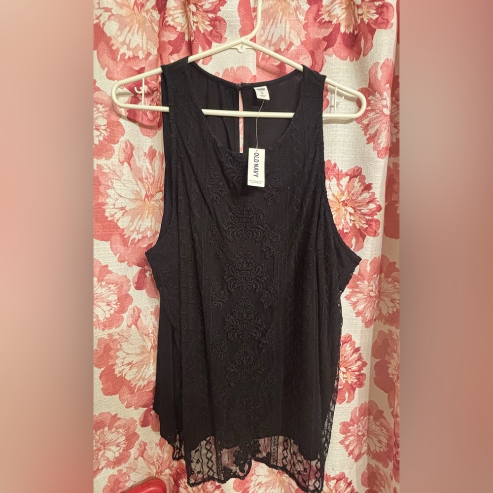 Old Navy Black Lace Women's Blouse